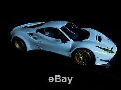118 BBR Ferrari 488 GTE Avus White P18122C (#05/12) sold out no MR
