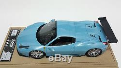 118 Veloce Ferrari 458 SVR Spider Water Blue Resin APM BBR
