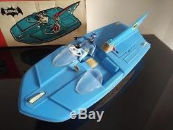 1967 Bateau moteur electrique Batman Batboat Geobra en boite DBGM make offer