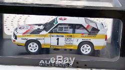 1/18 Autoart Audi Sport Quattro Group B Monte carlo 1985 Blomqvist NO NIGHT WRC