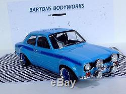 1 18 Mk1 Escort MEXICO Olympic Blue Avo RS2000 Triple 9 Rally Tuning Modified
