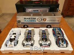 1/18 Schuco Mercedes MARTINI Porsche Transporter + 4 AUTOart 917 ELFORD SIGNED