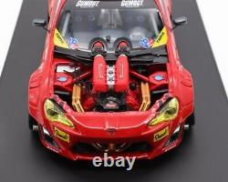 1/18 Toyota GT4586 Ferrari Engine Super Modificat Diecast Model Car Red
