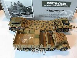 1/43 Porte Char Famo sdkfz 9 Tiger Ausf. E Allemand ATLAS German Tank Panzer WW2