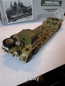 1/43 Porte Char Famo sdkfz 9 + Tiger Ausf. E camo 3 tons Allemand WW2 Rare++