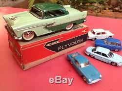 Alps Plymouth Belvédère Rare Very near mint in box Scarce Tinplate
