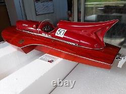 BATEAU FERRARI COMPETITION ARNO XI SOCBOAT 001 BOIS 80 cm miniature d collection