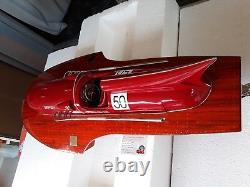 BATEAU FERRARI COMPETITION ARNO XI SOCBOAT 001 BOIS 80 cm miniature d collection