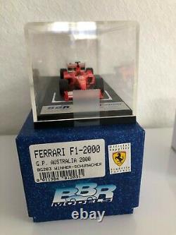 BBR Ferrari F1-2000 gp australia winner schumacher rouge 1/43