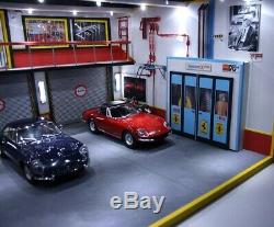 BIG Diorama scale 1/18 atelier garage Ferrai éclairage LED 64.5 x 49 x 30 cm CAR