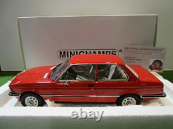 BMW 316 E21 d 1978 rouge 1/18 MINICHAMPS 107024100 voiture miniature collection