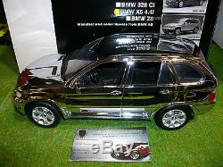 BMW X5 4.4i chrome au 1/18 KYOSHO 08521CR voiture miniature de collection
