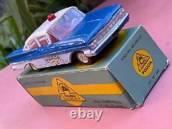 BUBY Chevrolet Bel Air Police Very Near Mint origin. Box Extremely rare No Dinky