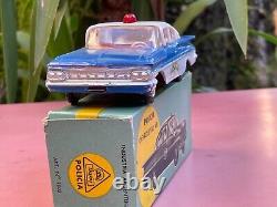 BUBY Chevrolet Bel Air Police Very Near Mint origin. Box Extremely rare No Dinky