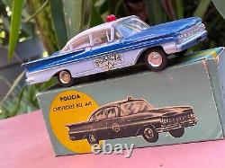 BUBY Chevrolet Bel Air Police Very Near Mint origin. Box Extremely rare No Dinky