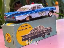 BUBY Chevrolet Bel Air Police Very Near Mint origin. Box Extremely rare No Dinky