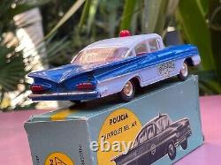 BUBY Chevrolet Bel Air Police Very Near Mint origin. Box Extremely rare No Dinky