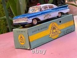 BUBY Chevrolet Bel Air Police Very Near Mint origin. Box Extremely rare No Dinky