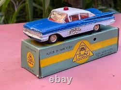 BUBY Chevrolet Bel Air Police Very Near Mint origin. Box Extremely rare No Dinky