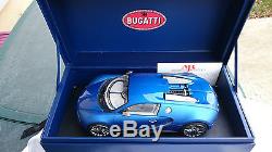Bugatti Veyron 16.4 Bleu Centenaire Au 1/18 Par Mr Collection