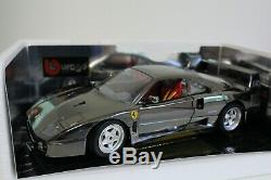Bburago 1/18 Ferrari F40 1987 Chrome Black 2219