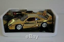 Bburago 1/18 Ferrari F40 1987 Chrome Gold 3401 2222