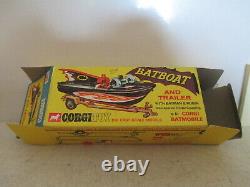 Corgi 107 Batboat Red Bat Logo Wheels Mib 9 En Boite Corgi 267 Gift Set 3 L@@k