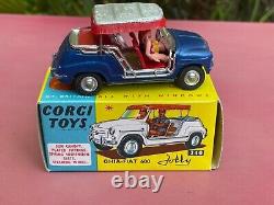 Corgi Toys 240 Fiat 600 GHIA JOLLY MINT original Box Neuf en boite d'origine