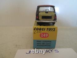 Corgi Toys 249 Morris Mini Cooper Deluxe Mib 9 En Boite Very Nice L@@k