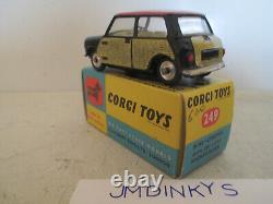 Corgi Toys 249 Morris Mini Cooper Deluxe Mib 9 En Boite Very Nice L@@k