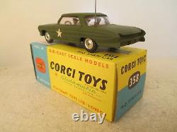 Corgi Toys 358 Oldsmobile Hq Staff Military Car Mib 9 En Boite Very Nice L@@k