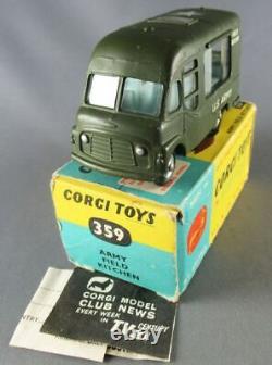 Corgi Toys 359 Army Field Kitchen Proche Neuf Boite 1/43