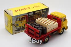Dinky Toys 588 Camion Plateau Brasseur Berliet Meccano Avec Boite Boxed