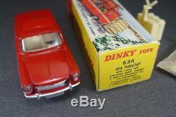 DINKY TOYS FRANCE. PEUGEOT 404 SKIS MONOROUE. REF 536. + Boite