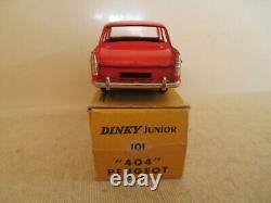 Dinky Junior 101 Peugeot 404 Bright Orange Issue Mib 9 En Boite Orange Vif L@@k