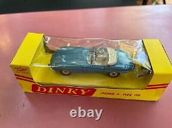 Dinky Toys 120 Jaguar Type E EXPORT ISSUE Scarce Color très rare couleur