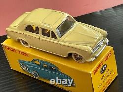 Dinky Toys 24B PEUGEOT 403 Rare variante jantes convexes jaune paille Mint box