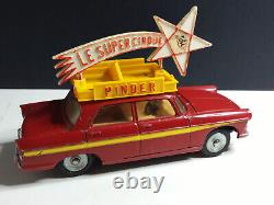 Dinky Toys Ancien #882 Peugeot 404 Pinder En Bon Etat Sans Boite