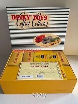 Dinky Toys Atlas Coffret 25cs 3 Fourgons Citroen Type H Sncf Esso & Lampe Mazda