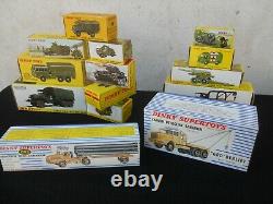 Dinky Toys Militaires Lot 14 Modeles Avec Boites D'origine Etat Exceptionnel