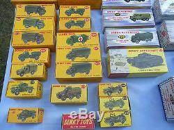 Dinky Toys Militaires Lot 40 Modeles Neufs Boites D'origine Etat Exceptionnel