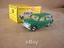 Dinky Toys Morris Mini Traveller Neuve En Boite D'origine N° 197 Rare Couleur