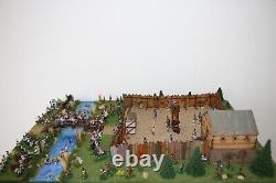 Diorama 1/72 THE LAST OUTPOST fort, maquette, figurines dimensions 66X46X14