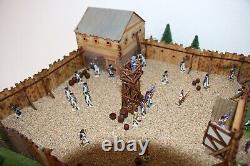 Diorama 1/72 THE LAST OUTPOST fort, maquette, figurines dimensions 66X46X14