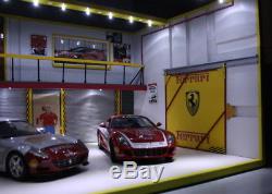 Diorama Ferrari Scuderia 1/18 atelier mécanique retro 51x30x40 cm 30x41x49.5