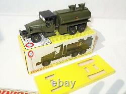 ETAT EXCEPTIONNEL! Dinky Toys FRANCE militaire 823 GMC citerne ULTRA NEUF Boîte