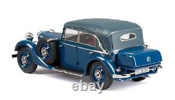 Esval EMEU43043B Mercedes Benz 290 W18 Cabriolet D Top up bleu 1933 1937 1/43