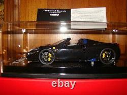 Ferrari 458 Speciale Aperta Mr Collection Noir Daytona Met. 1/18 Eme One Off