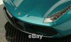 Ferrari 488 spider mettalic dark green 1 18 carbon signed 1 pièce MR no bbr RARE
