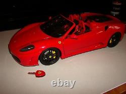 Ferrari F430 Spider Rouge De Agostini Personalisee 1/10 Eme Superbe Et Rare